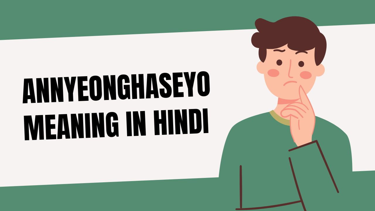 Annyeonghaseyo Meaning in Hindi