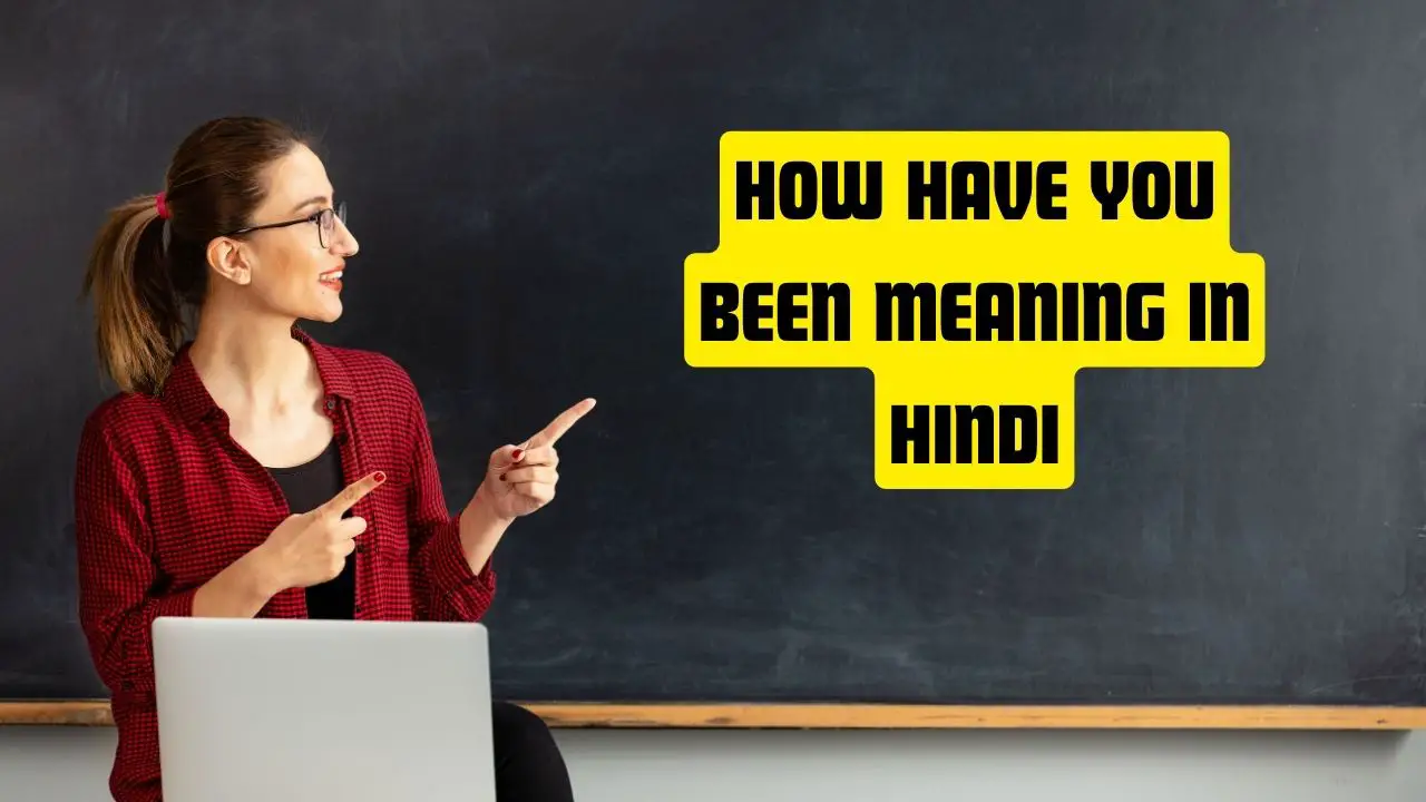 How Have You Been Meaning in Hindi