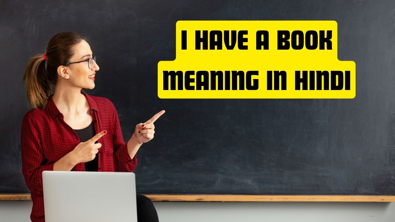 I Have a Book Meaning in Hindi