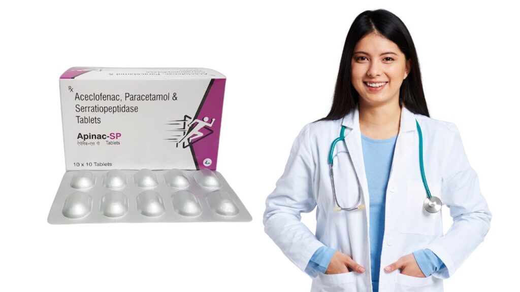 aceclofenac paracetamol and serratiopeptidase uses in hindi